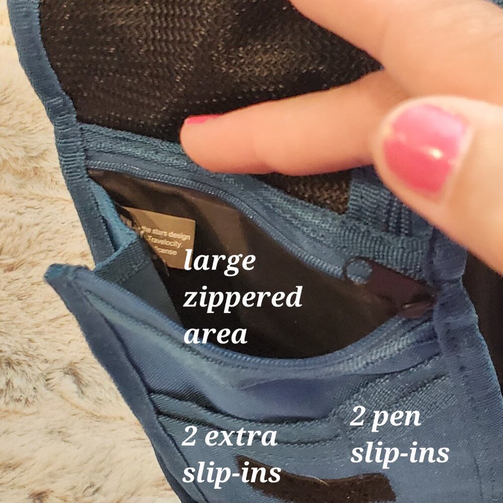 Travelocity Crossbody Blue Travel Wallet - Picture 4 of 7